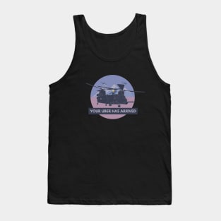 Military MH-47 Chinook Helicopter Evac Tank Top